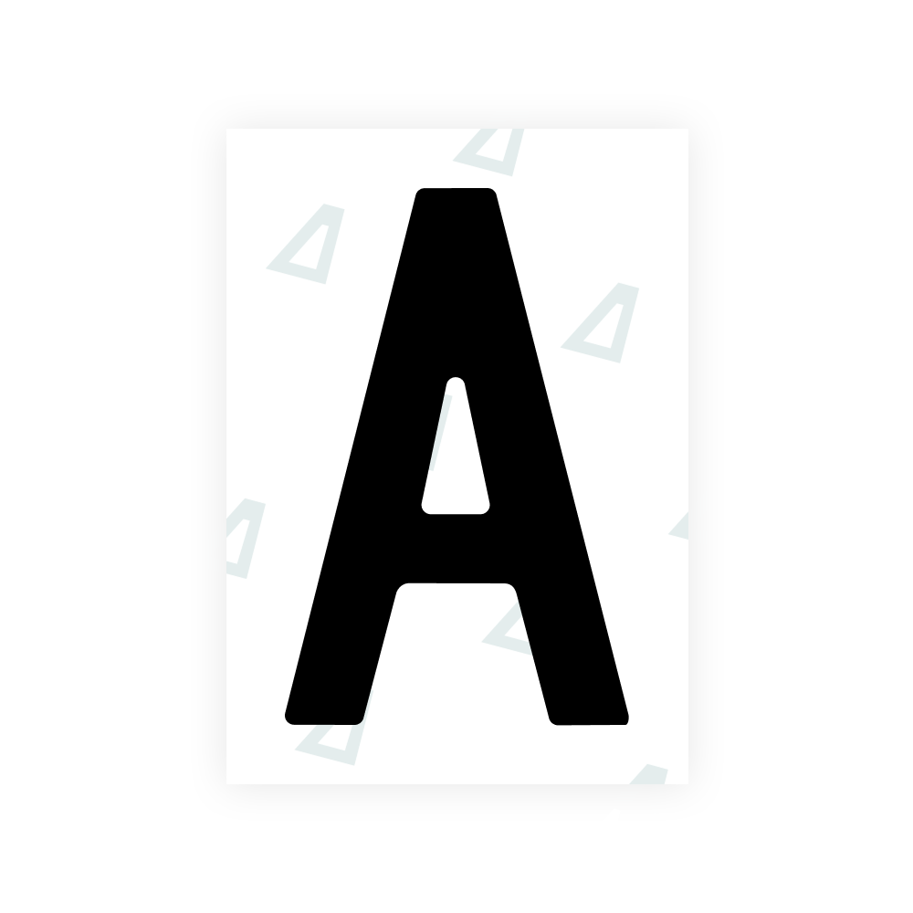 Alite Nanofilm for Slovenia number plates - Symbol "A"
