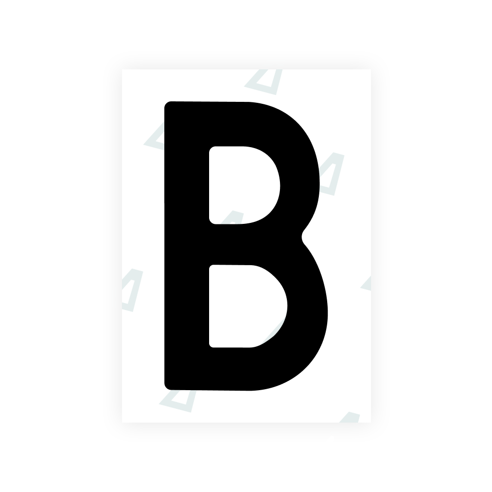 Alite Nanofilm for Slovenia number plates - Symbol "B"