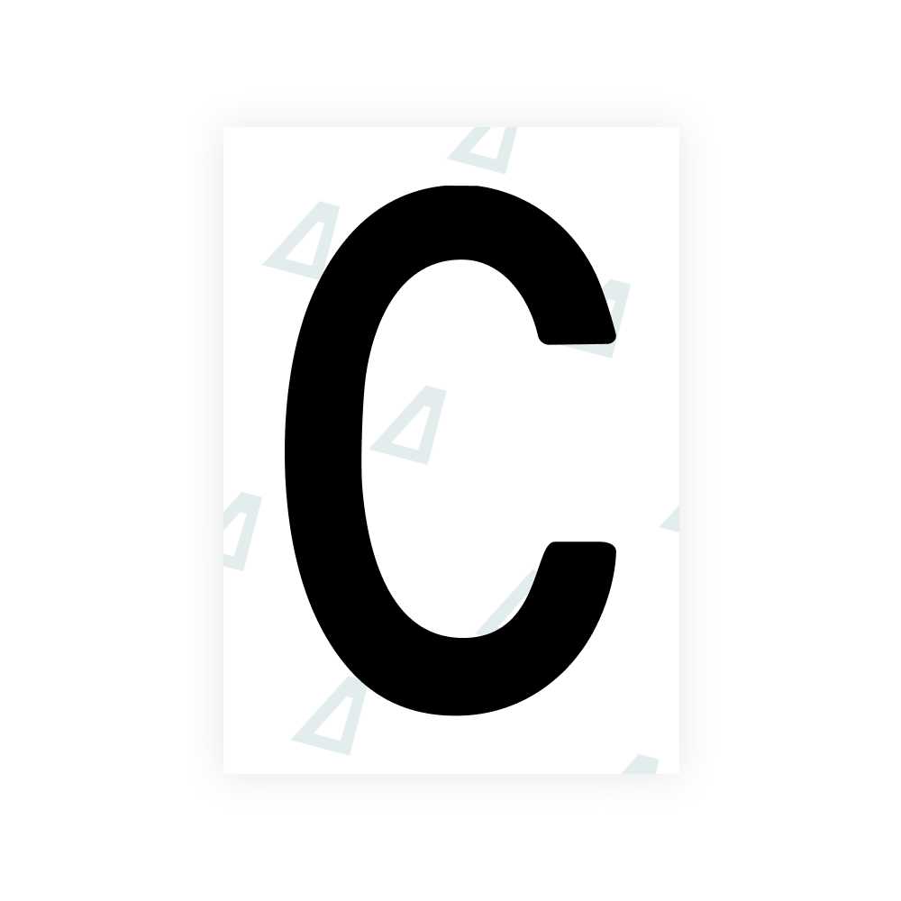 Alite Nanofilm for Slovenia number plates - Symbol "C"