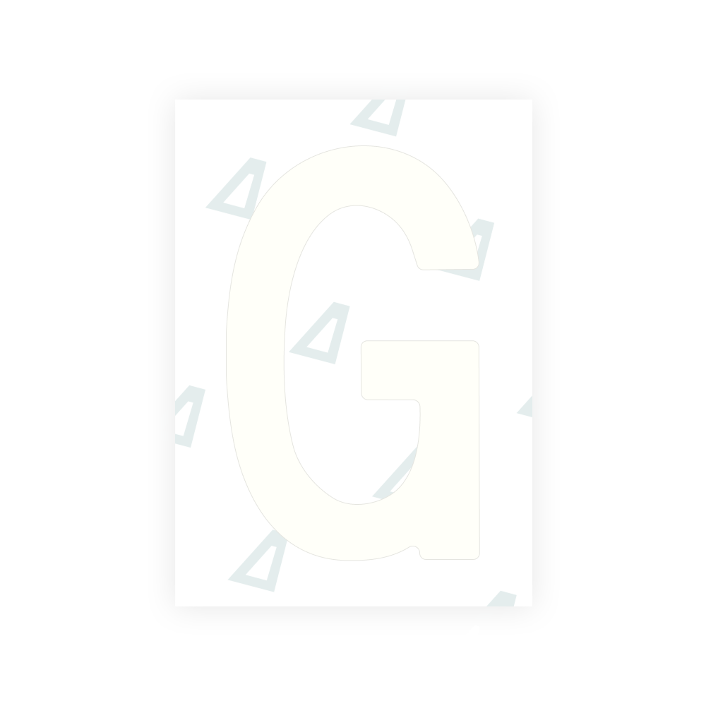 Alite Nanofilm for Slovenia number plates - Symbol "G"