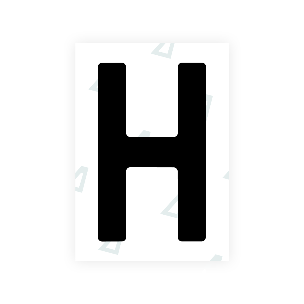 Alite Nanofilm for Slovenia number plates - Symbol "H"