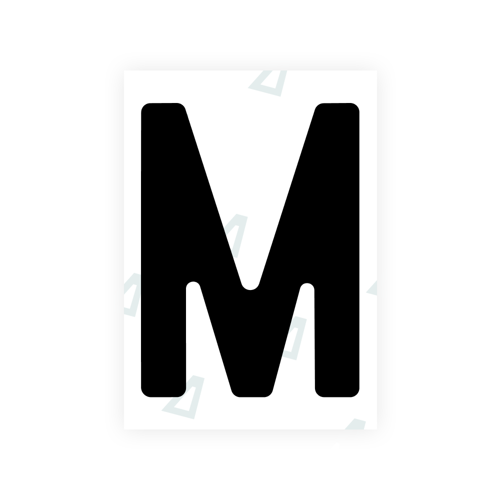 Alite Nanofilm for Slovenia number plates - Symbol "M"