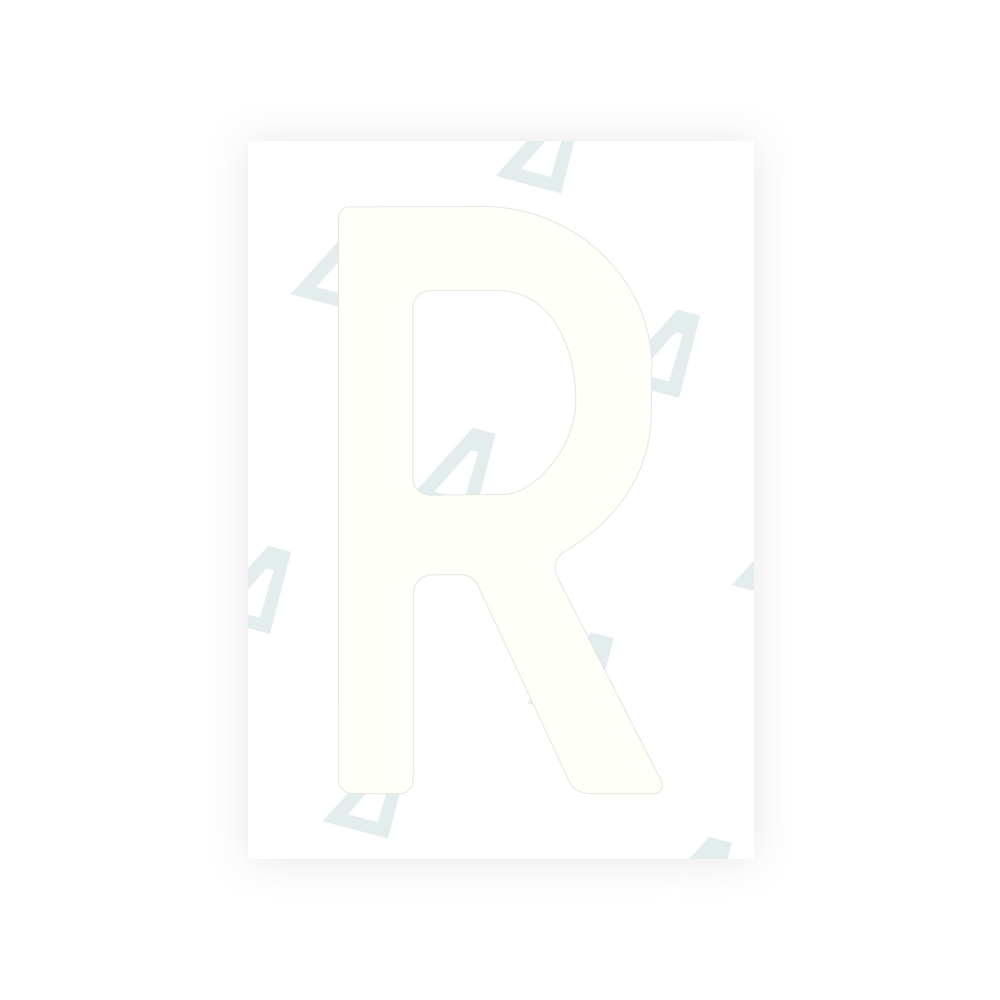 Alite Nanofilm for Slovenia number plates - Symbol "R"
