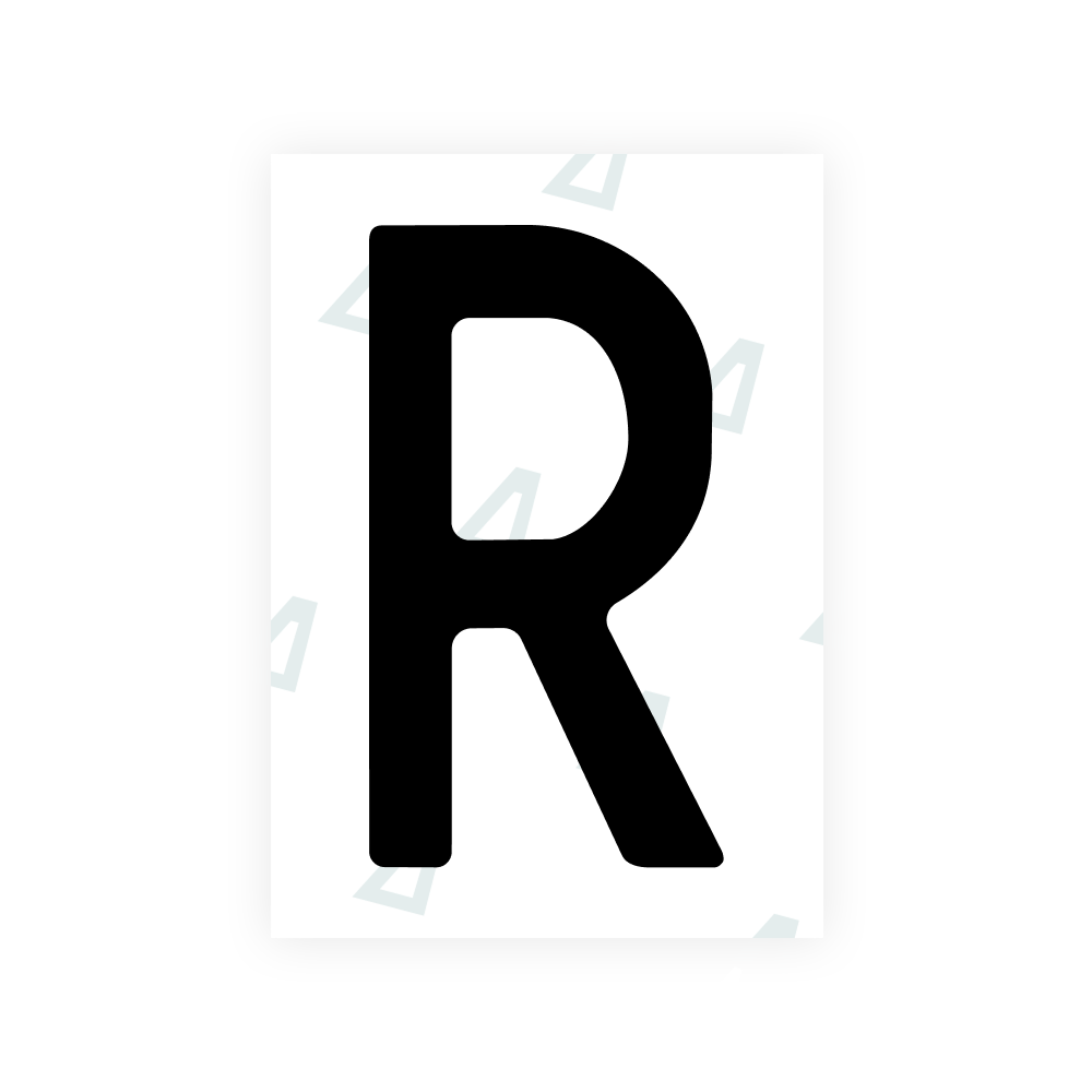 Alite Nanofilm for Slovenia number plates - Symbol "R"