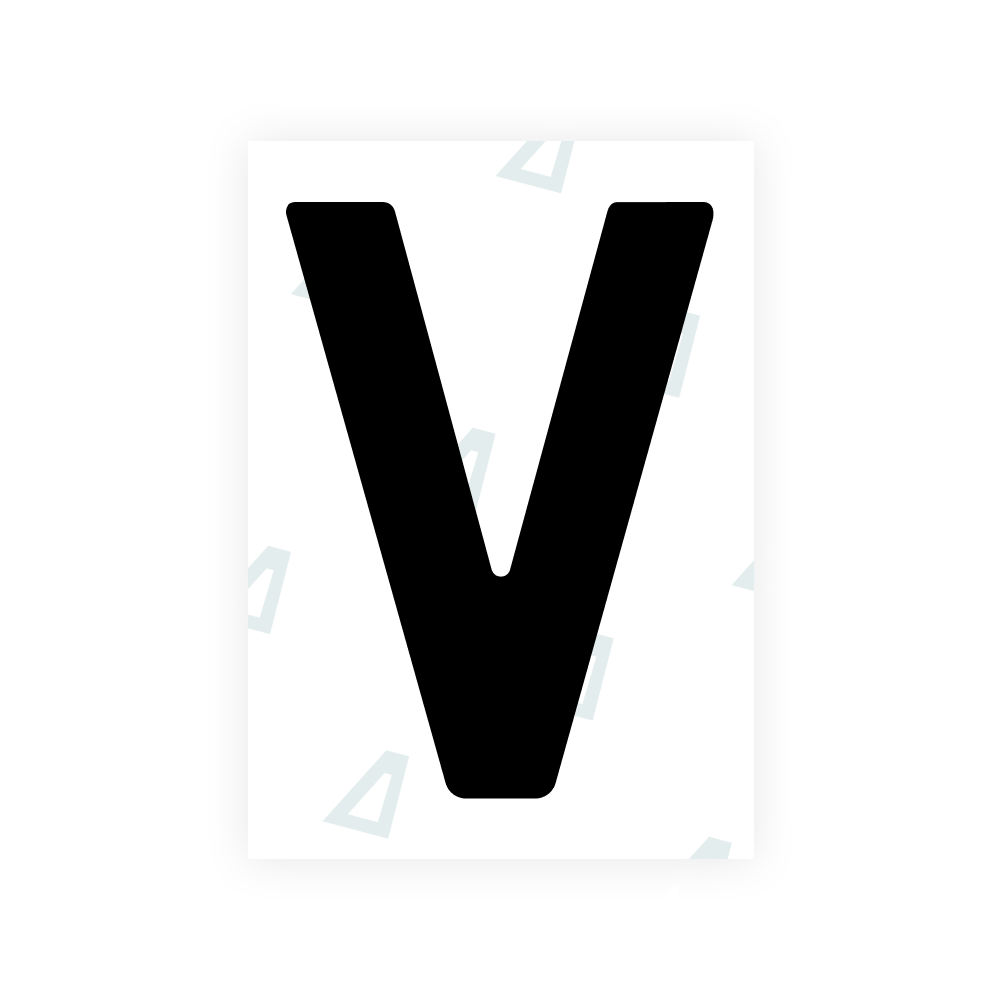 Alite Nanofilm for Slovenia number plates - Symbol "V"