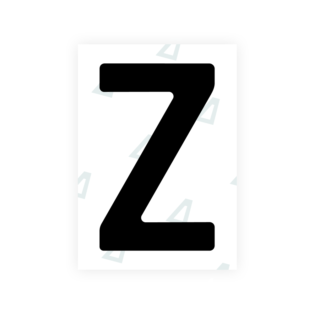 Alite Nanofilm for Slovenia number plates - Symbol "Z"