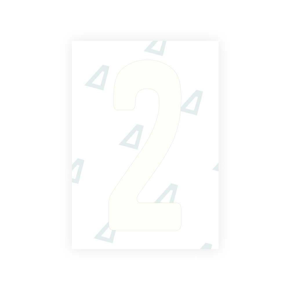 Alite Nanofilm for Angola license plates - Symbol "2"