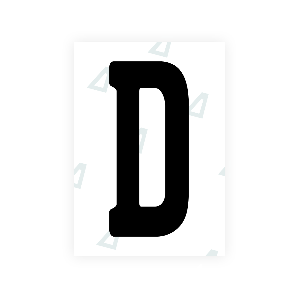 Alite Nanofilm for Angola license plates - Symbol "D"