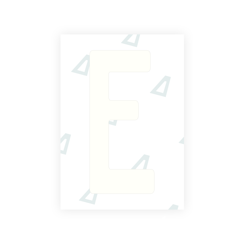 Alite Nanofilm for Angola license plates - Symbol "E"