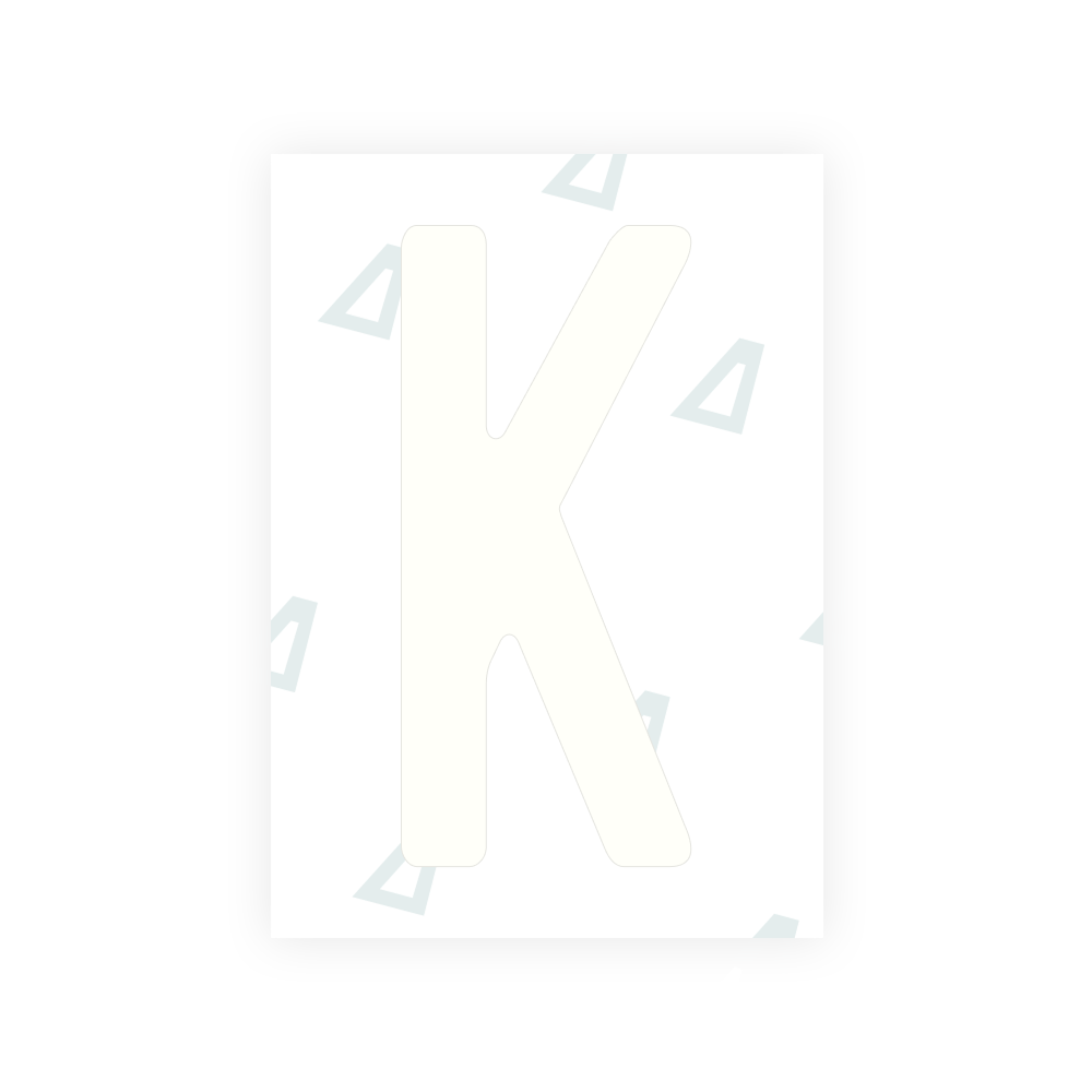Alite Nanofilm for Angola license plates - Symbol "K"