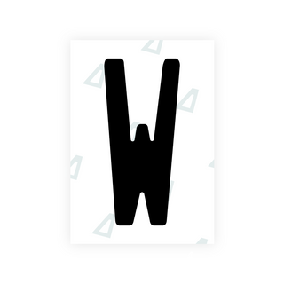 Alite Nanofilm for Angola license plates - Symbol "W"