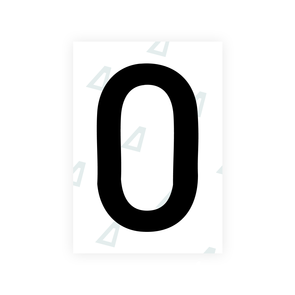 Alite Nanofilm for South Korea license plates - Symbol "0"