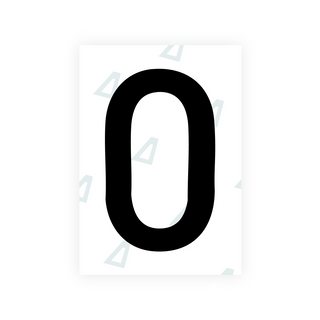 Alite Nanofilm for South Korea license plates - Symbol "0"