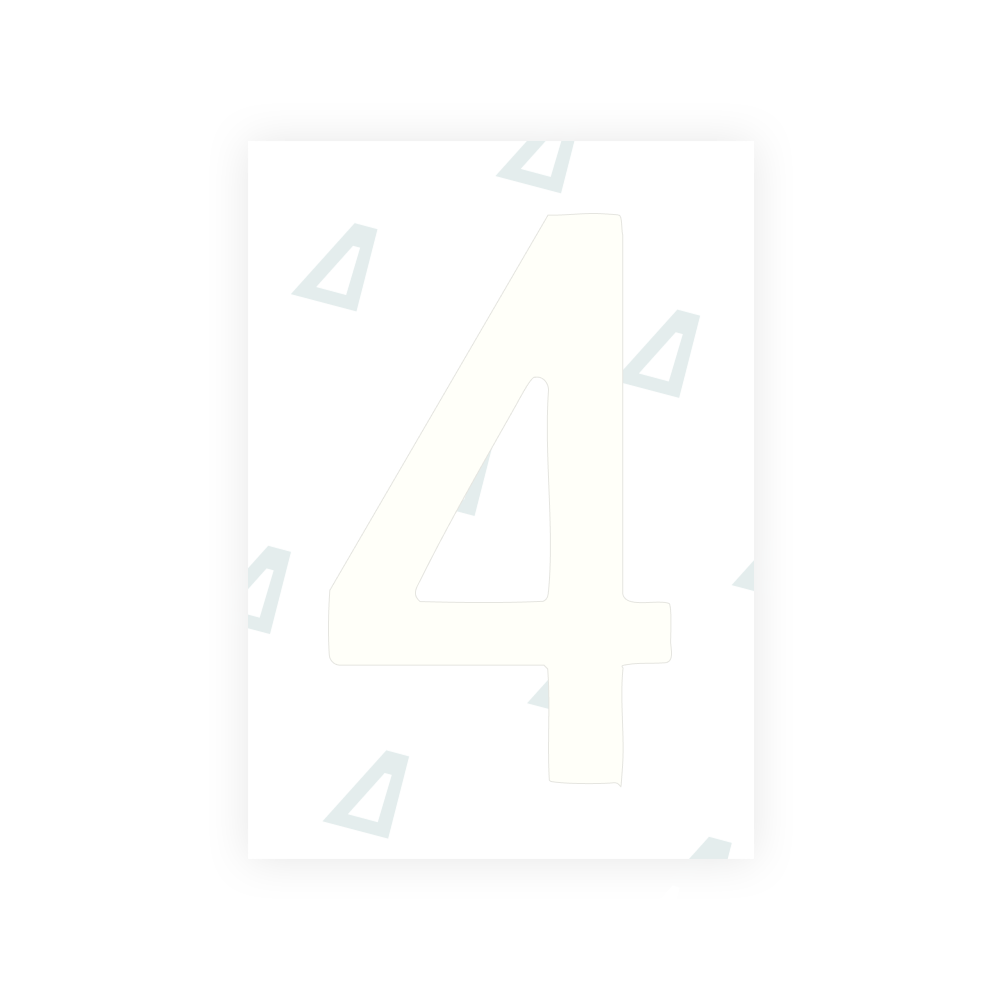 Alite Nanofilm for South Korea license plates - Symbol "4"