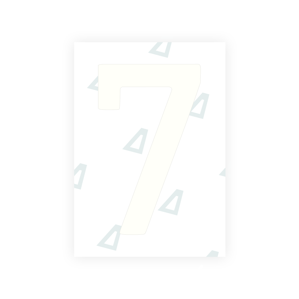 Alite Nanofilm for South Korea license plates - Symbol "7"
