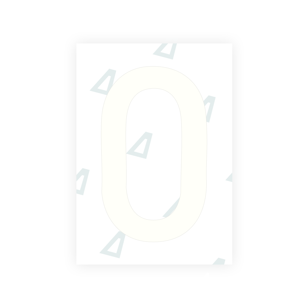 Alite Nanofilm for South Korea license plates - Symbol "0"