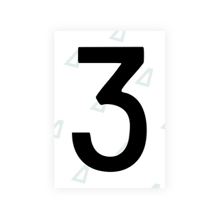 Alite Nanofilm for South Korea license plates - Symbol "3"