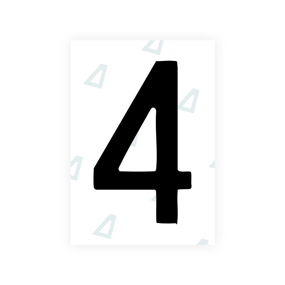 Alite Nanofilm for South Korea license plates - Symbol "4"