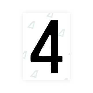 Alite Nanofilm for South Korea license plates - Symbol "4"