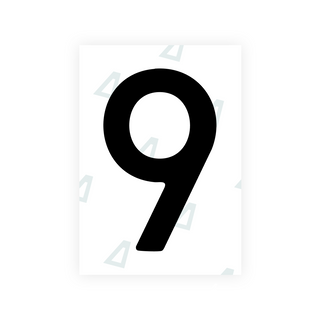 Alite Nanofilm for South Korea license plates - Symbol "9"
