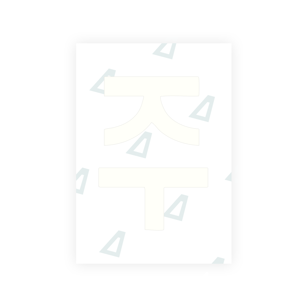Alite Nanofilm for South Korea license plates - Symbol "G"