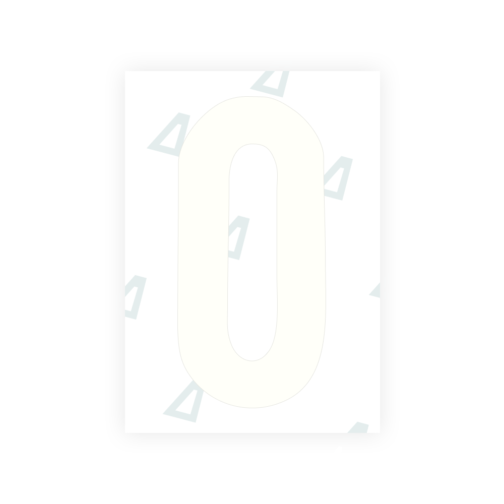 Alite Nanofilm for US (South Dakota) license plates - Symbol "0"