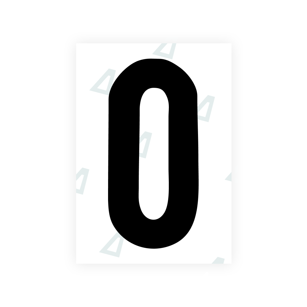 Alite Nanofilm for US (South Dakota) license plates - Symbol "0"