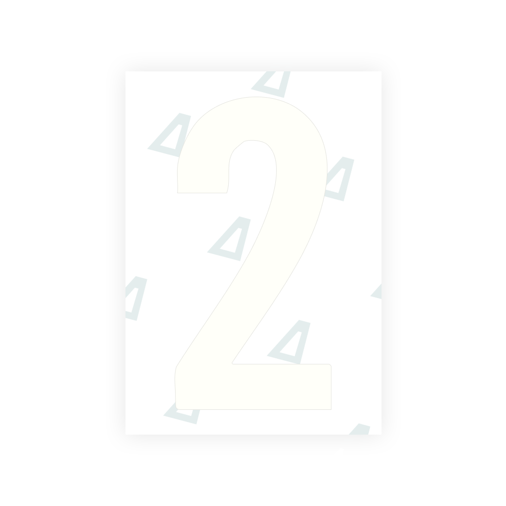 米国（サウスダコタ州）ナンバープレート用 Alite ナノフィルム - シンボル「1」