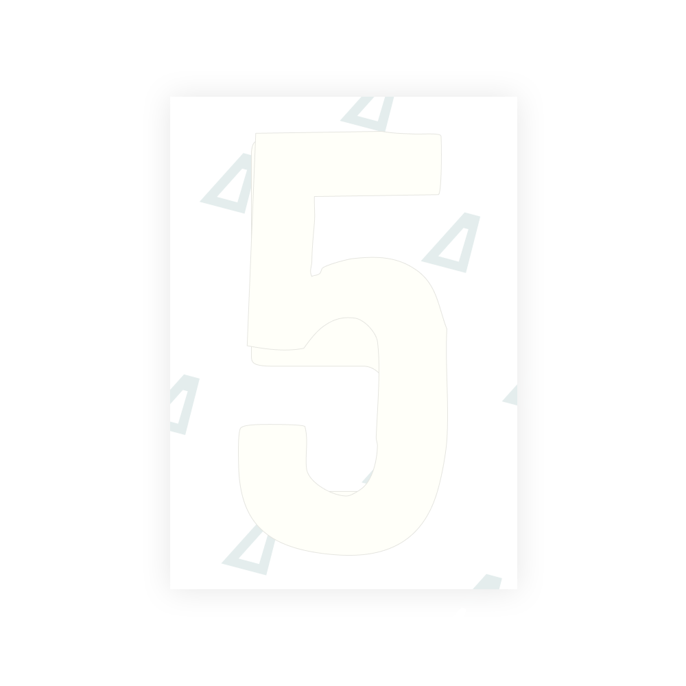 Alite Nanofilm for US (South Dakota) license plates - Symbol "5"