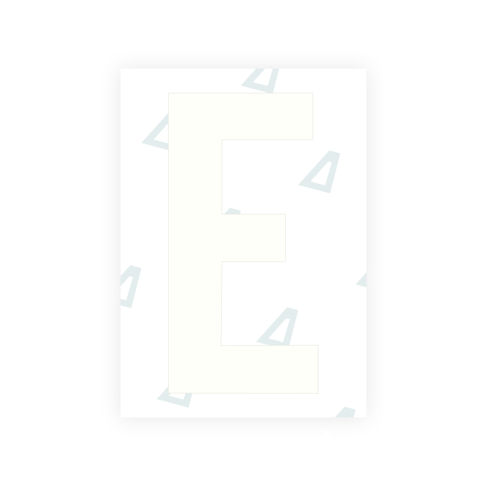 Nanofilme Alite para placas de veículos dos EUA (Dakota do Sul) - Símbolo "E"