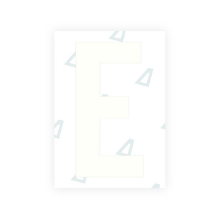 Nanofilme Alite para placas de veículos dos EUA (Dakota do Sul) - Símbolo "E"