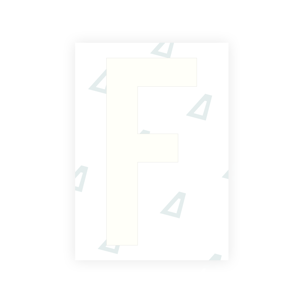 Nanofilm de Alite para matrículas de EE. UU. (Dakota del Sur) - Símbolo "F"