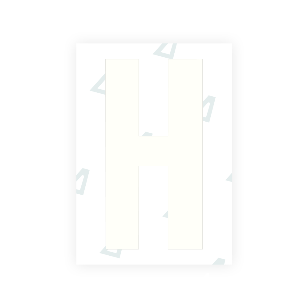 Nanofilme Alite para placas de veículos dos EUA (Dakota do Sul) - Símbolo "H"