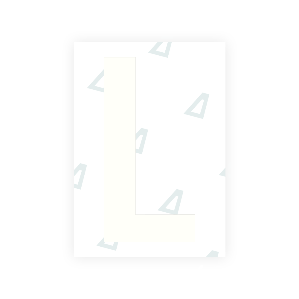 Alite Nanofilm per targhe USA (South Dakota) - Simbolo "L"