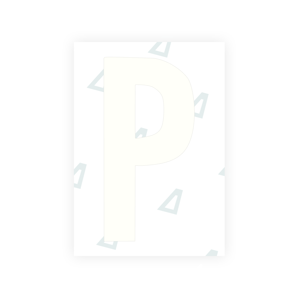 Alite Nanofilm for US (South Dakota) license plates - Symbol "P"