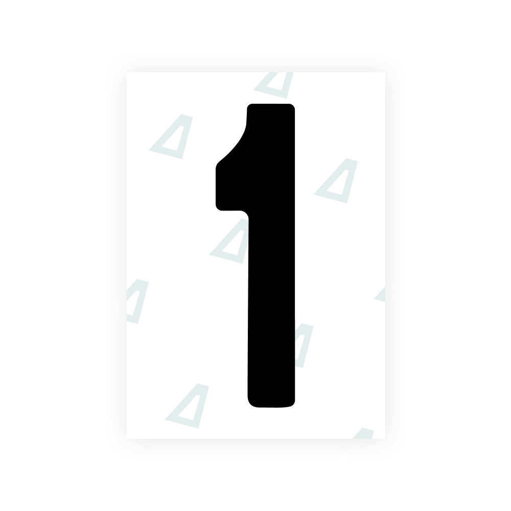 Alite Nanofilm for South Australia number plates - Symbol "1"