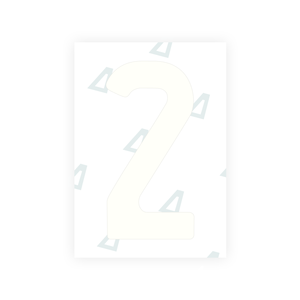 Alite Nanofilm for South Australia number plates - Symbol "2"