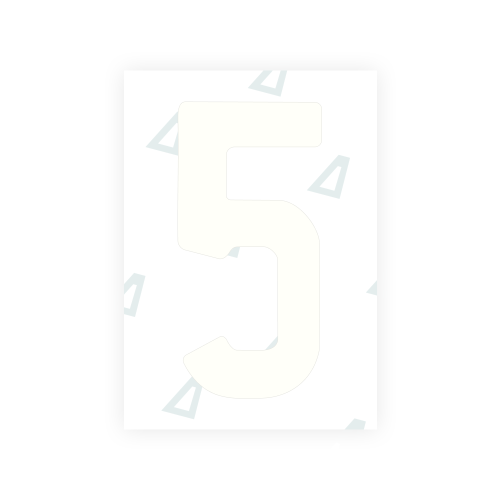 Alite Nanofilm for South Australia number plates - Symbol "5"