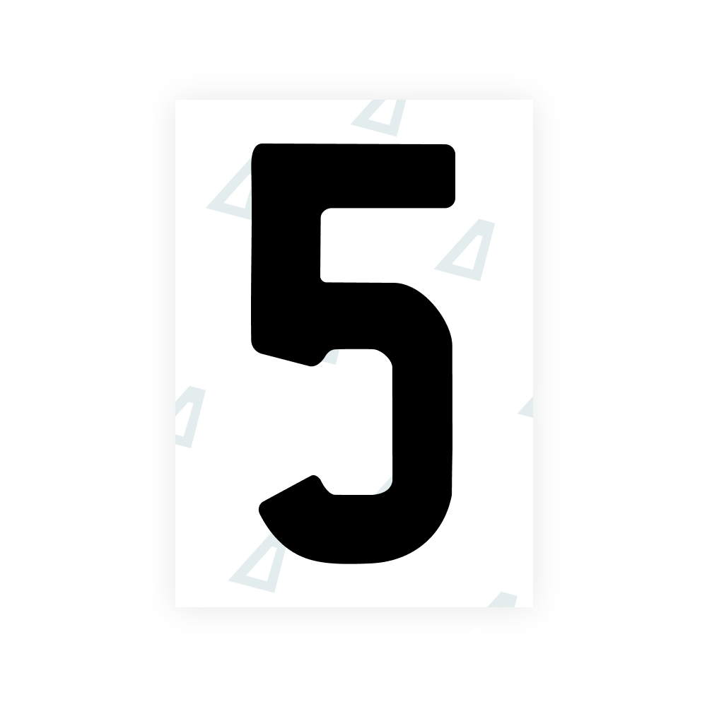 Alite Nanofilm for South Australia number plates - Symbol "5"