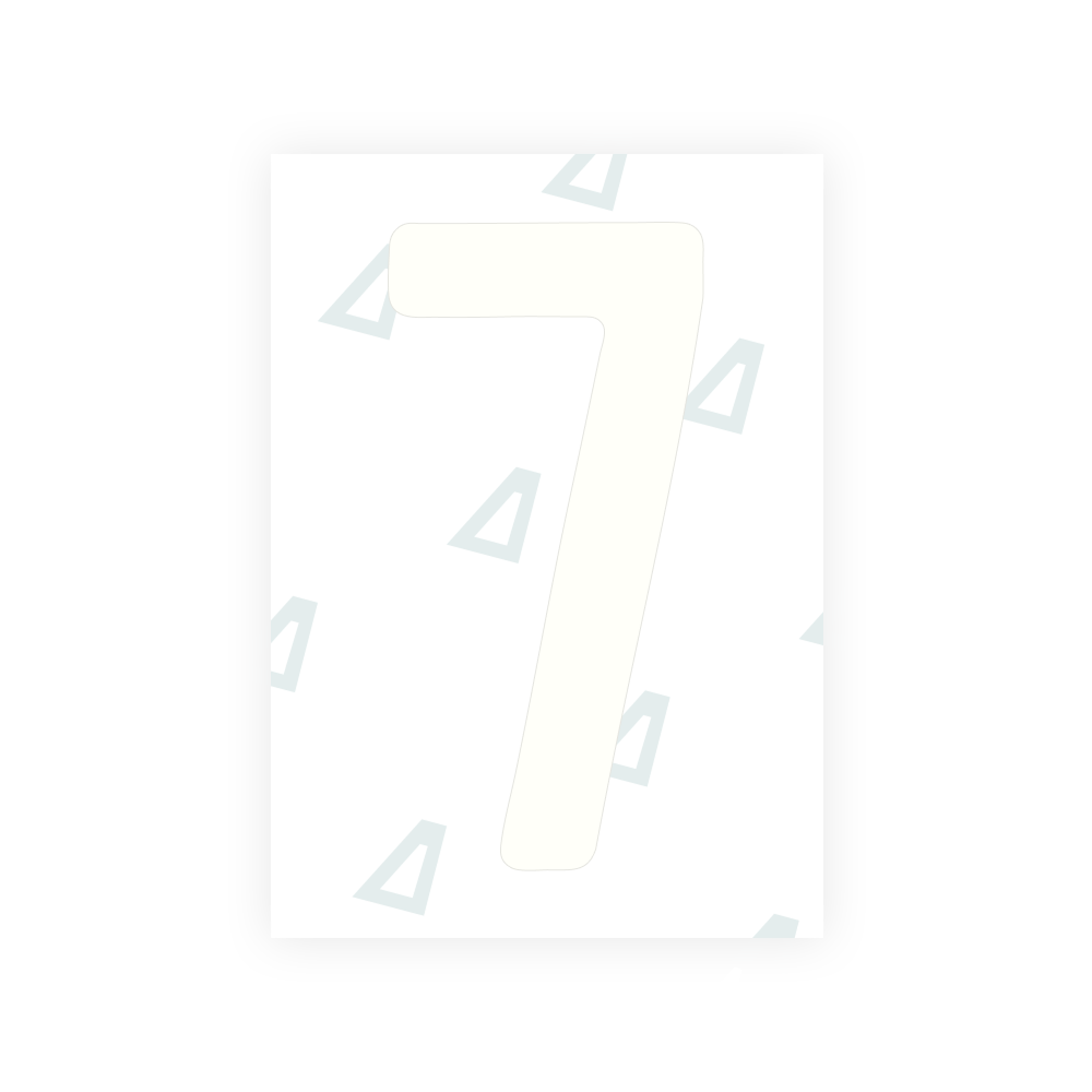 Alite Nanofilm for South Australia number plates - Symbol "7"