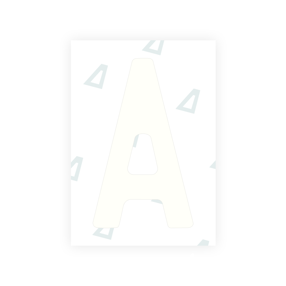 Alite Nanofilm for South Australia number plates - Symbol "A"