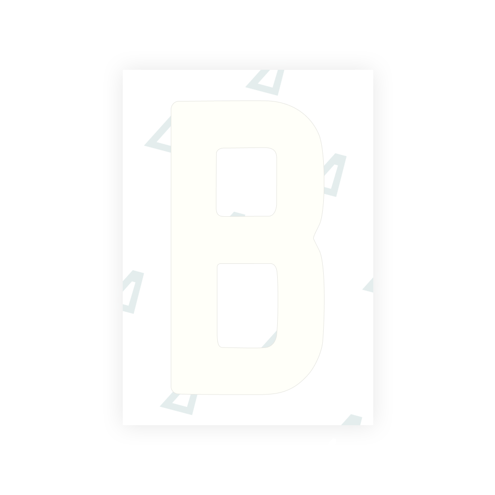 Alite Nanofilm for South Australia number plates - Symbol "B"