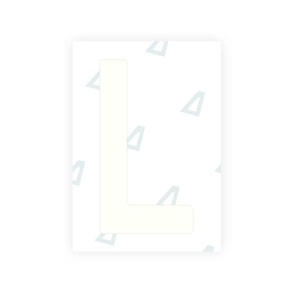 Alite Nanofilm for South Australia number plates - Symbol "L"