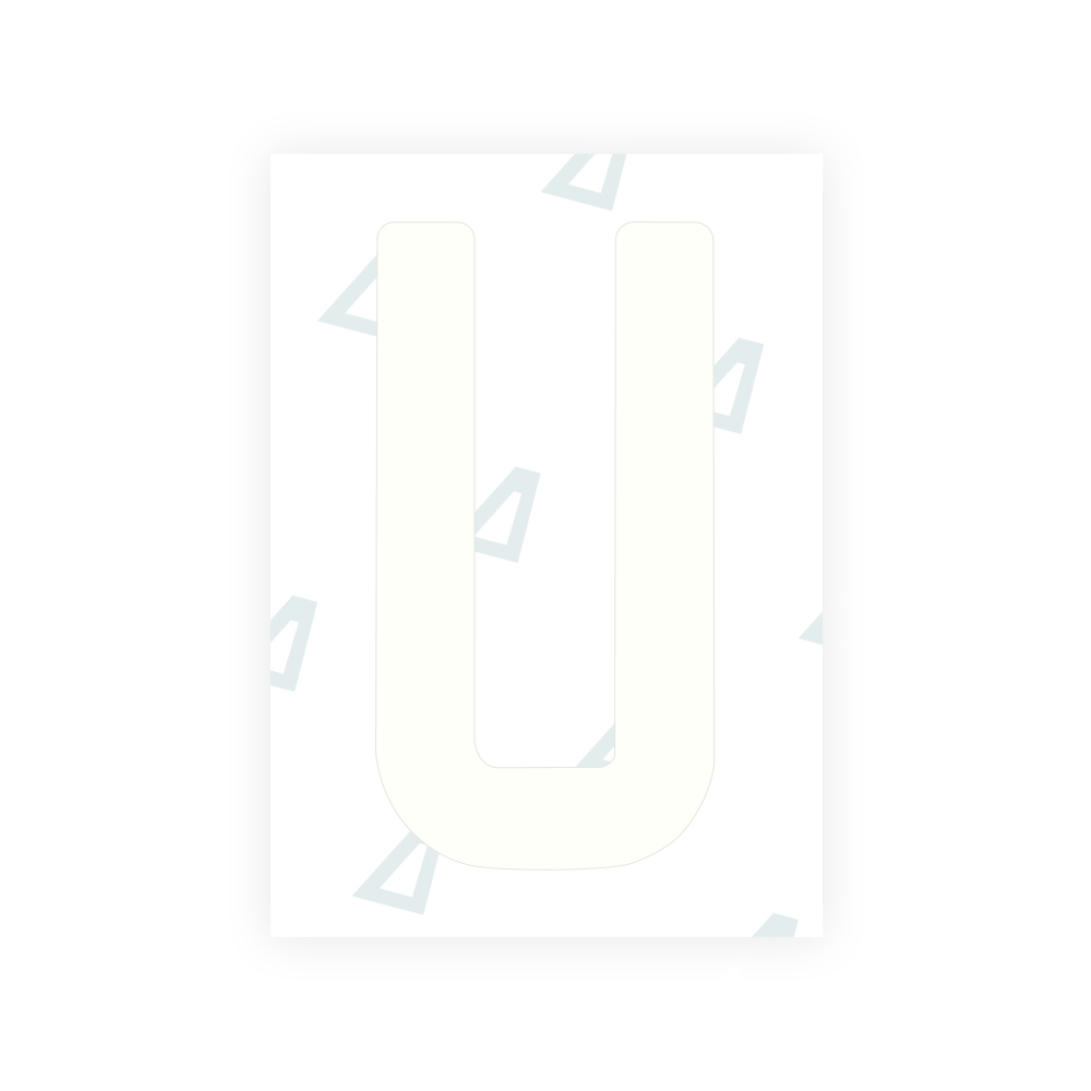 Alite Nanofilm for South Australia number plates - Symbol "U"