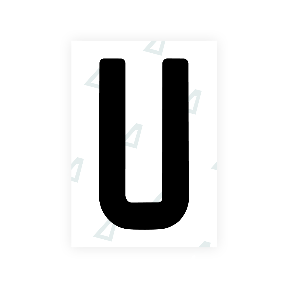 Alite Nanofilm for South Australia number plates - Symbol "U"