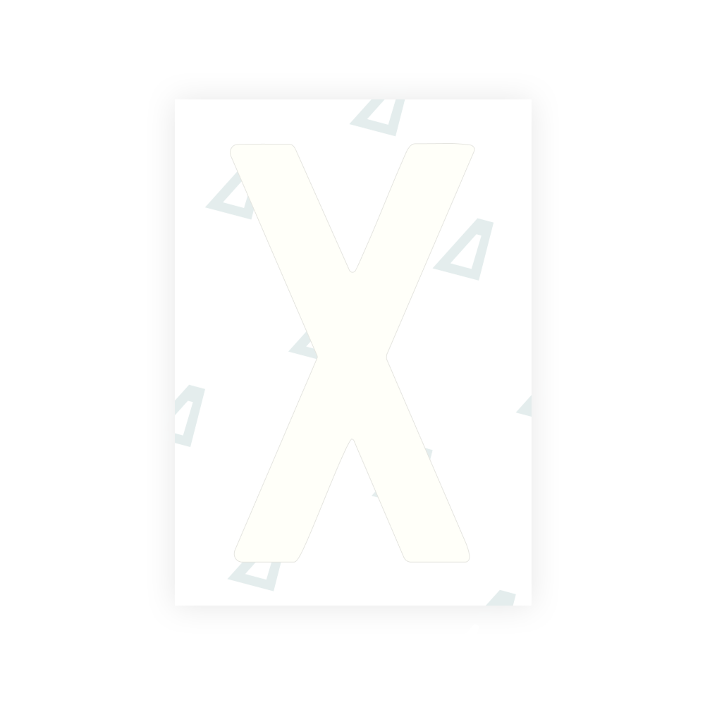 Alite Nanofilm for South Australia number plates - Symbol "X"