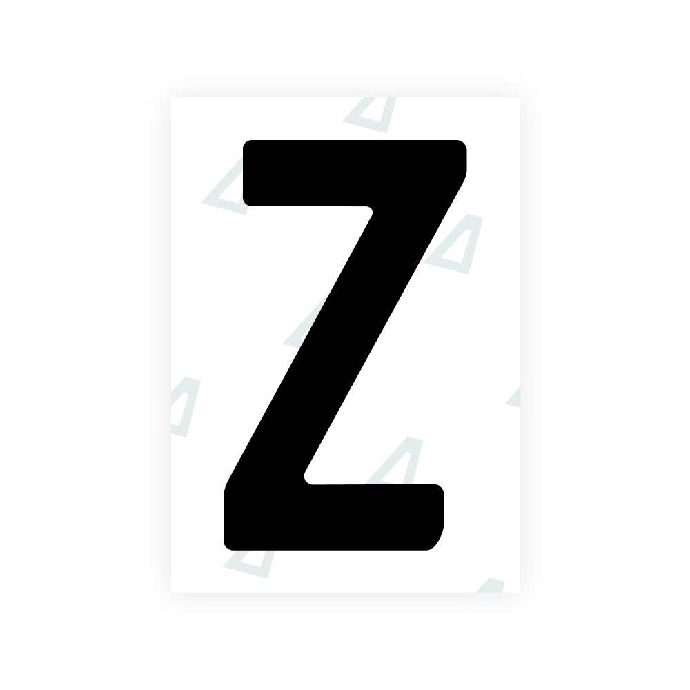 Alite Nanofilm for South Australia number plates - Symbol "Z"