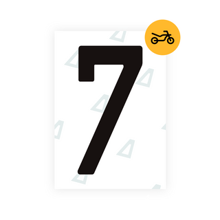 Alite Nanofilm for Spain Moto license plates - Symbol "7"