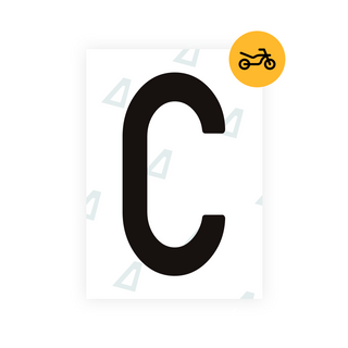 Alite Nanofilm for Spain Moto license plates - Symbol "C"