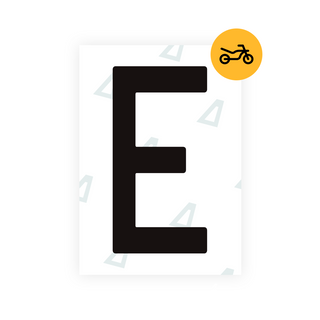 Alite Nanofilm for Spain Moto license plates - Symbol "E"